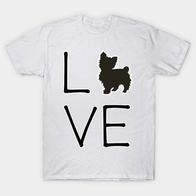 Yorkie Love T-Shirt by yaney85